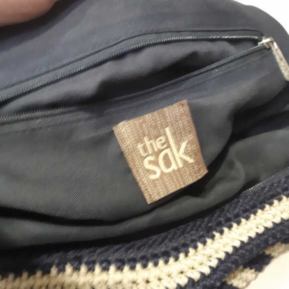 The Sak - crocheted purse handbag - Navy and beige - Picture 10 of 15